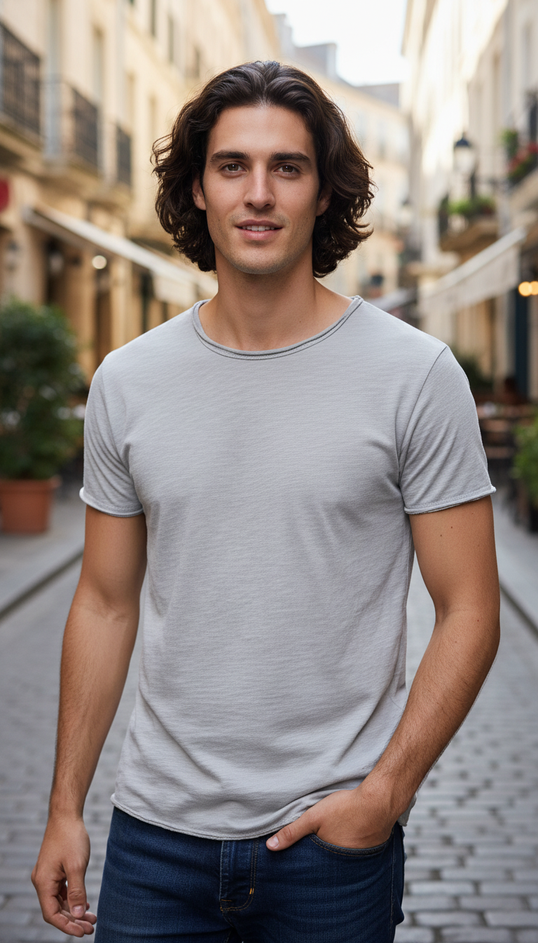 OURYE Men's Cotton T-Shirt - Regular Fit