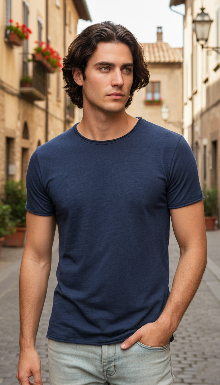 OURYE Men's Cotton T-Shirt - Regular Fit