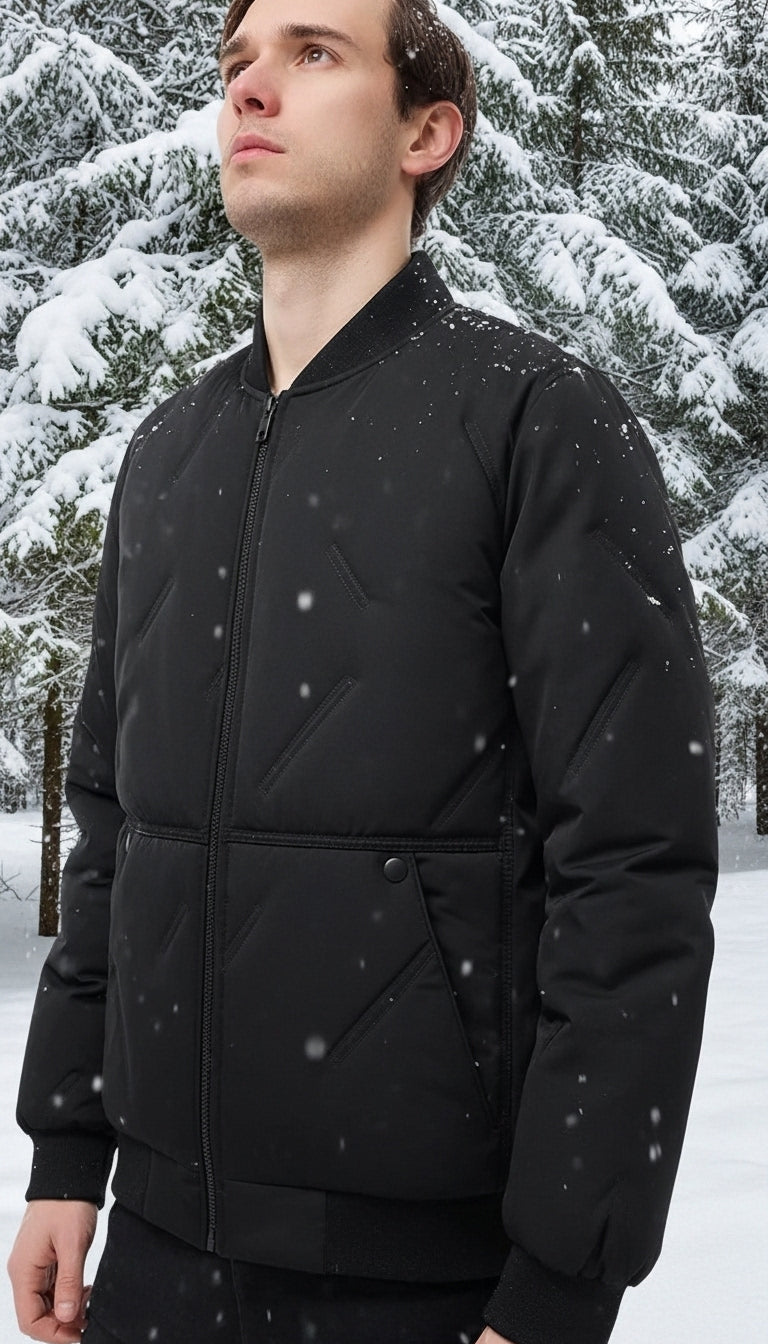 OURYE Men's Cotton Bomber Jacket - Relaxed