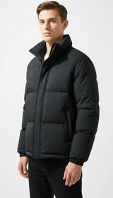 OURYE Men's Quilted Puffer Jacket - Relaxed