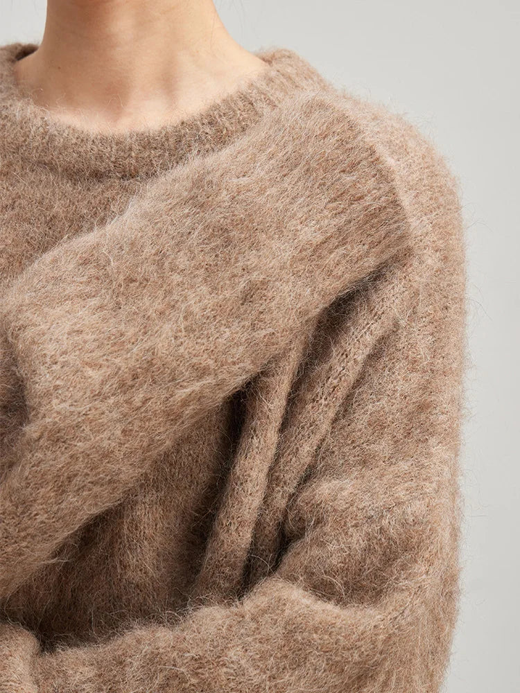 Lockerer warmer Damen-Pullover für Herbst und Winter