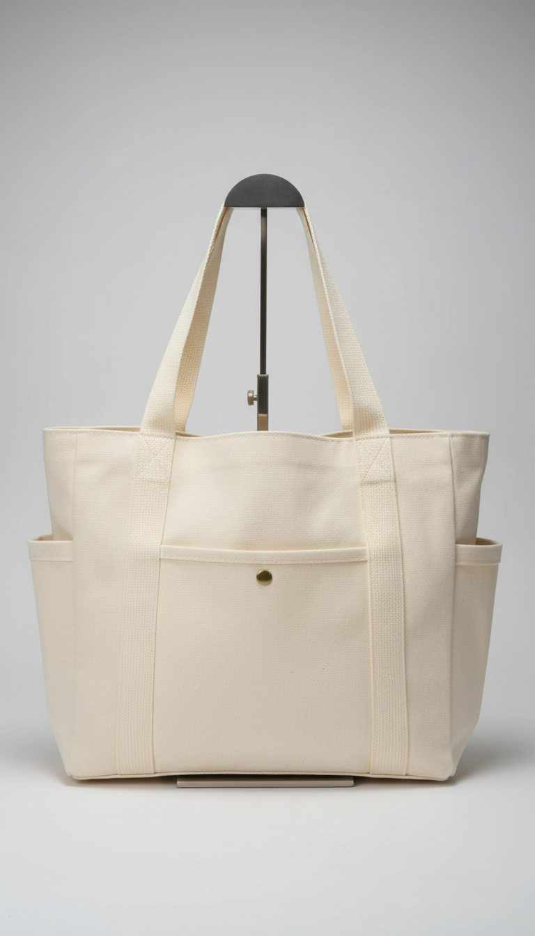 OURYE Women's Canvas Tote Bag - Structured
