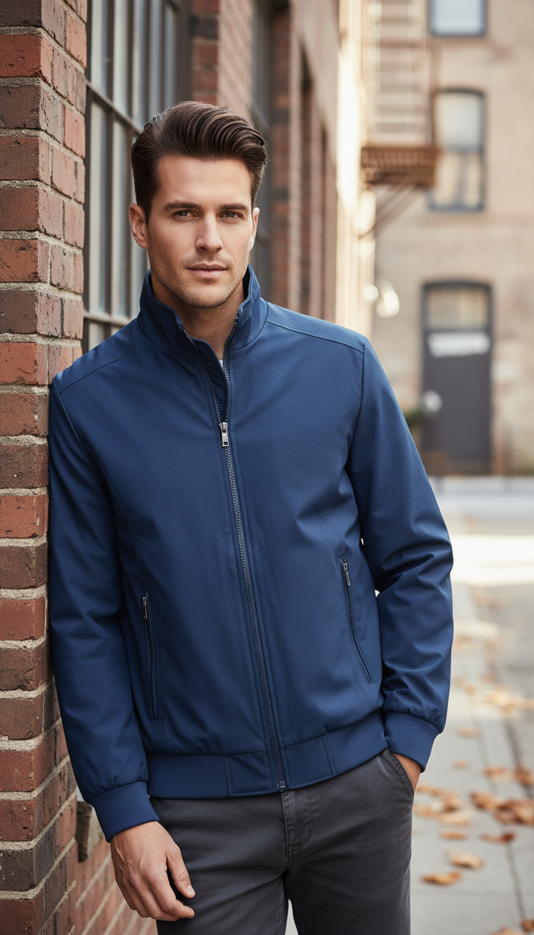 OURYE Cazadora Bomber para Hombre - Corte Regular
