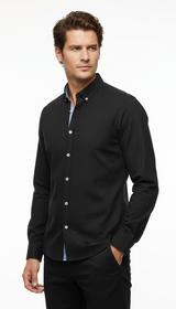 OURYE Men's Cotton Oxford Shirt - Full Length