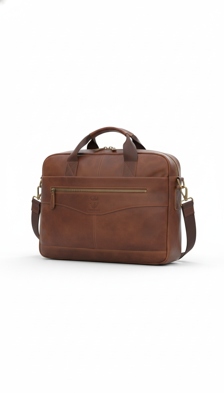 OURYE Men's Genuine Leather Bags - Tailored