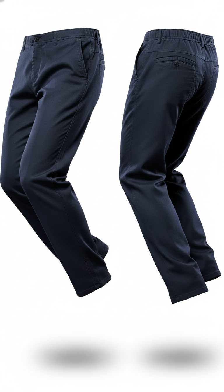 OURYE Men's Lyocell Chino Trousers - Straight