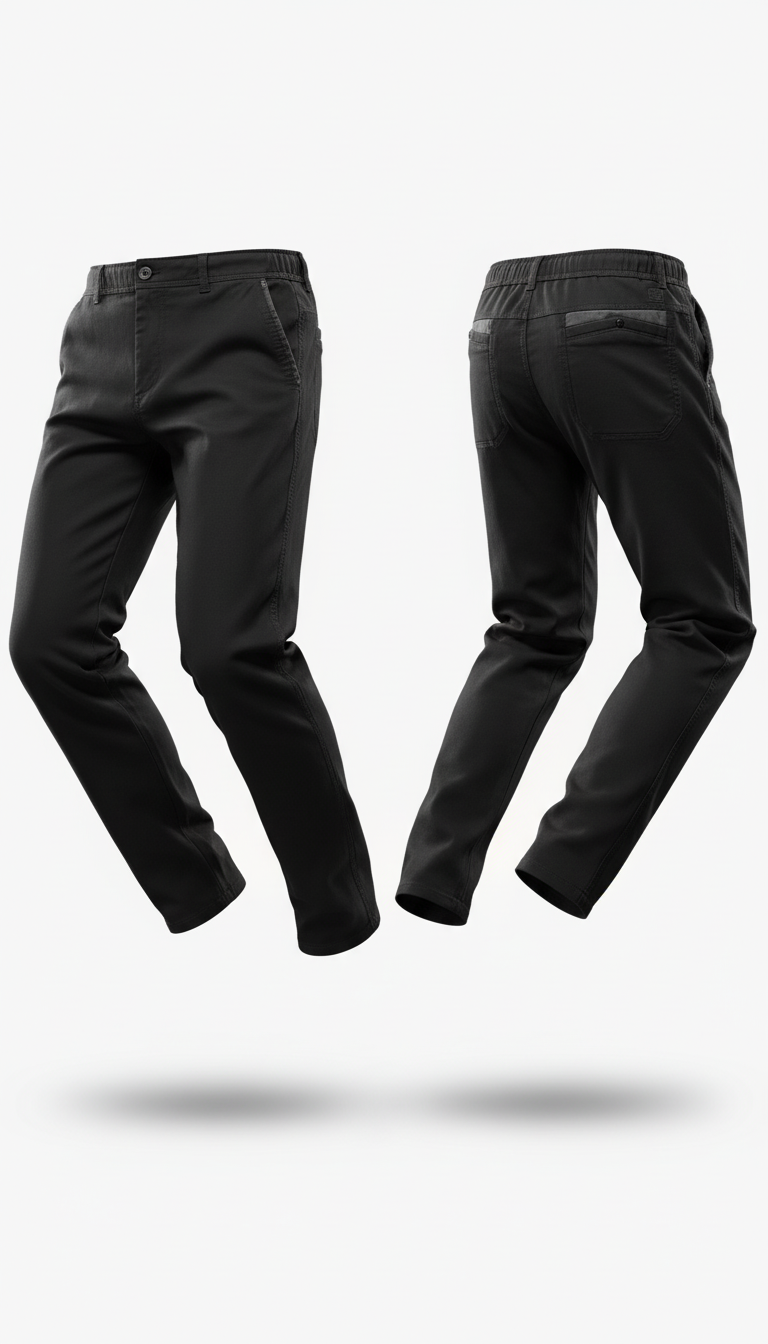 OURYE Men's Lyocell Chino Trousers - Straight