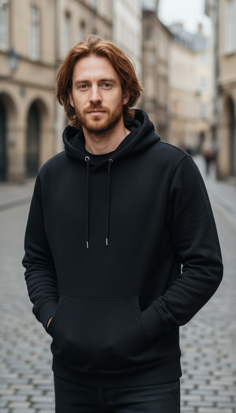 OURYE Men's Polyester Hoodie - Relaxed