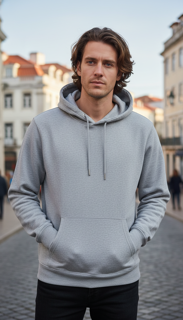 OURYE Men's Polyester Hoodie - Relaxed