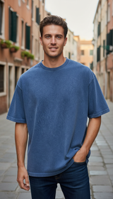 OURYE Men's Cotton T-Shirt - Oversized