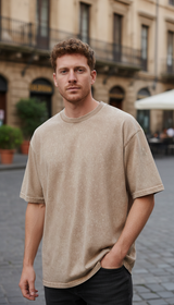 OURYE Men's Cotton T-Shirt - Oversized