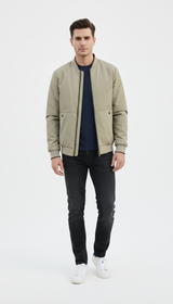 OURYE Men's Cotton Bomber Jacket - Relaxed