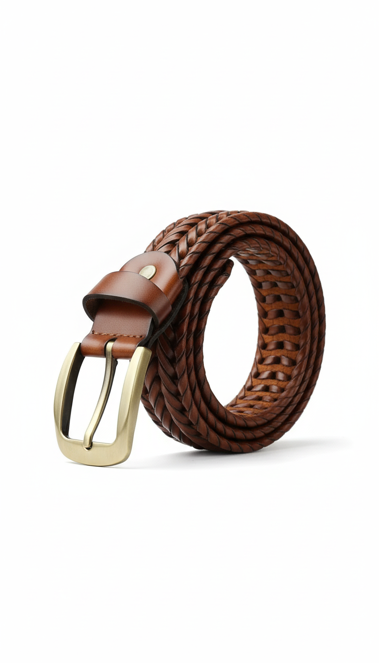OURYE Men's Woven Belt - Pin Buckle
