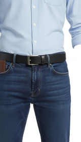 OURYE Men's Leather Belt - Pin Buckle