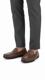 OURYE Men's Leather-Look Driving Moccasins - Tailored