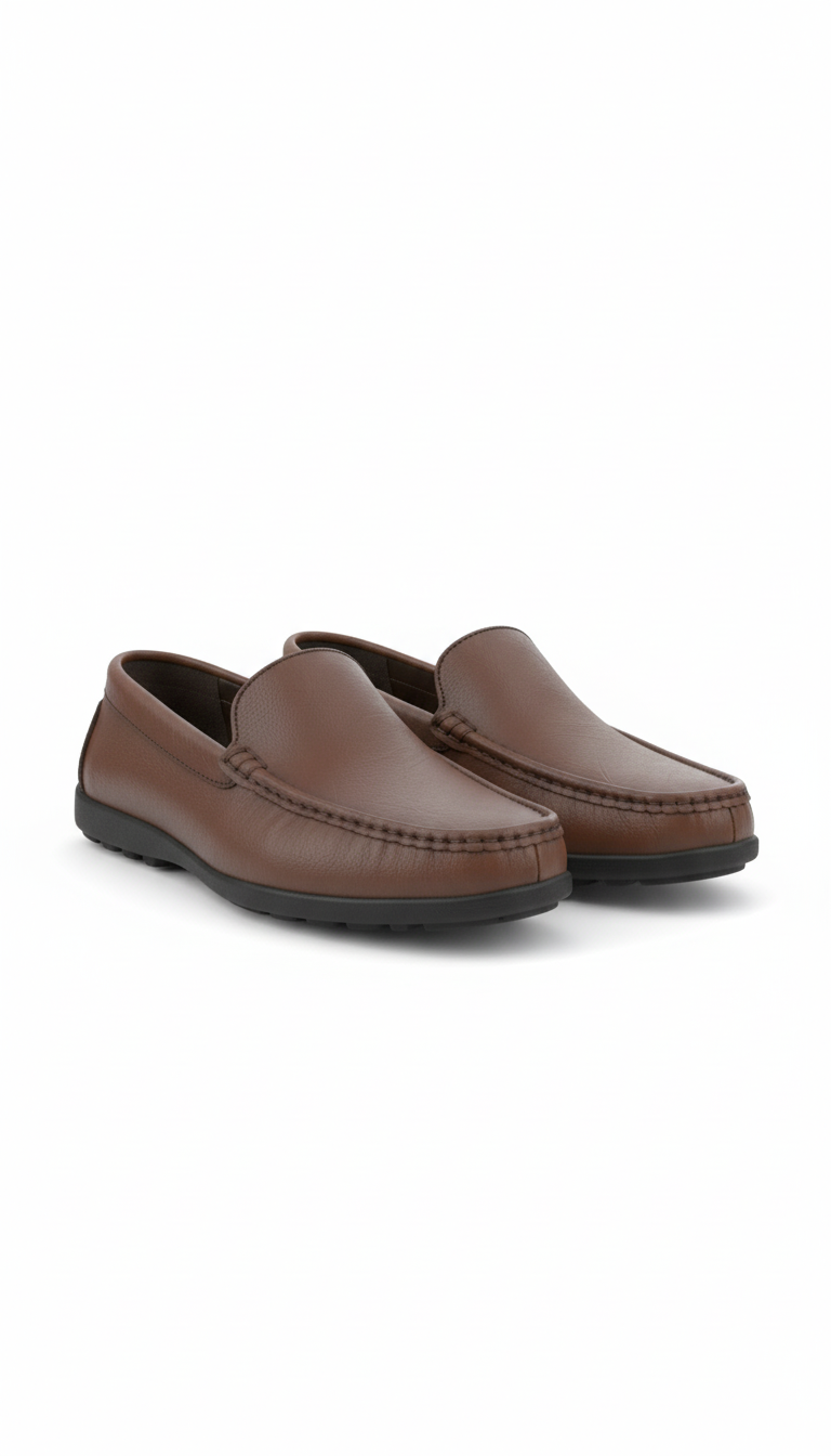OURYE Men's Leather-Look Driving Moccasins - Tailored