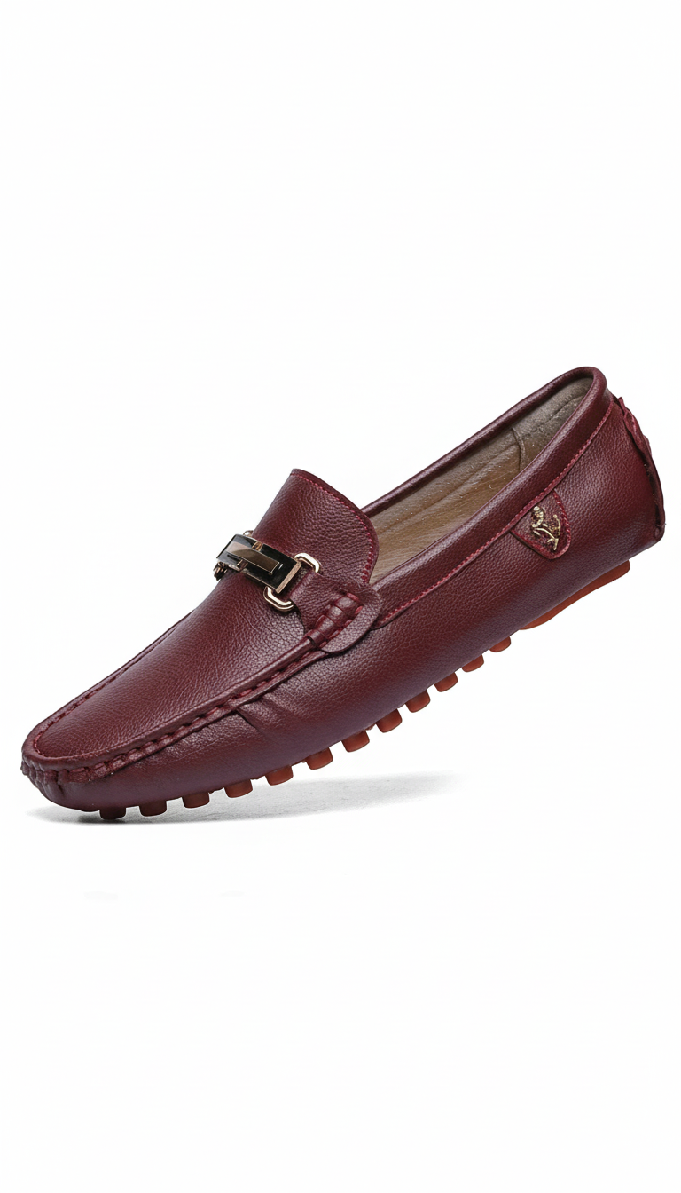 OURYE Men's Leather-Look Driving Loafers - Tailored
