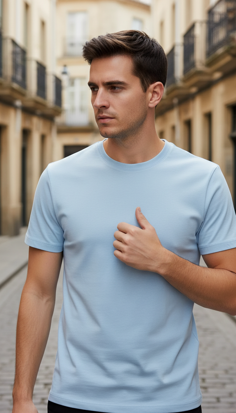 OURYE Men's Cotton T-Shirt - Oversized