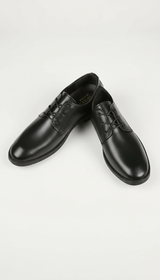 OURYE Men's Leather Oxford Dress Shoes - Tailored in Black