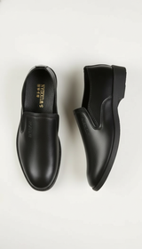 OURYE Men's Leather Oxford Dress Shoes - Tailored in Black