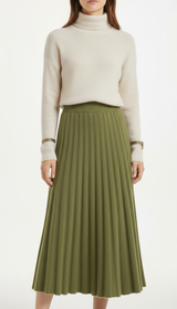 OURYE Women's Knit Pleated Skirt - A Line