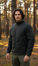 OURYE men's fleece zip jacket in green
