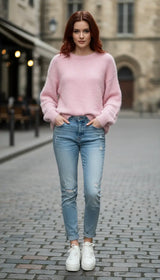 OURYE women's loose-fit alpaca sweater