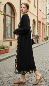 Women's Long Knitted Cardigan - Fluffy Cashmere Sweater - Image 7