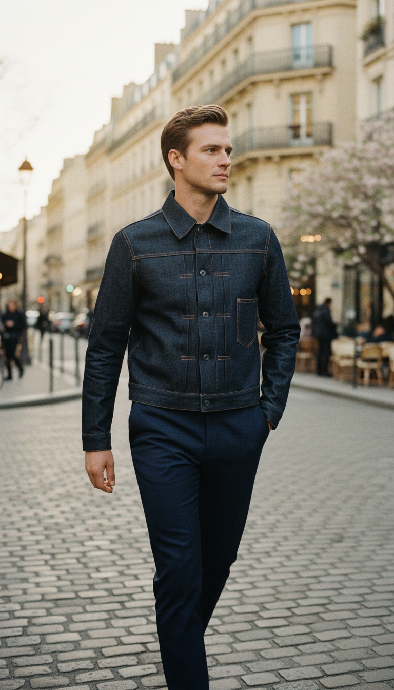 OURYE Men's Denim Jacket - Type 1 in Indigo