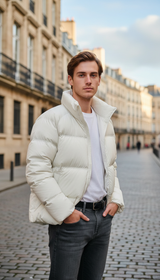 OURYE Men's Padded Puffer Jacket - Relaxed