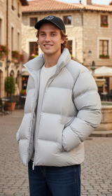 OURYE Men's Padded Puffer Jacket - Relaxed