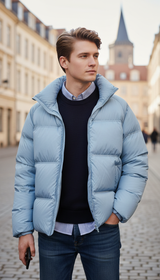 OURYE Men's Padded Puffer Jacket - Relaxed