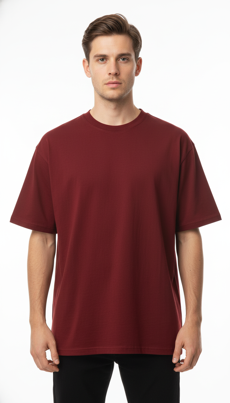OURYE Men's Cotton T-Shirt - Oversized