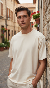OURYE Men's Cotton T-Shirt - Oversized