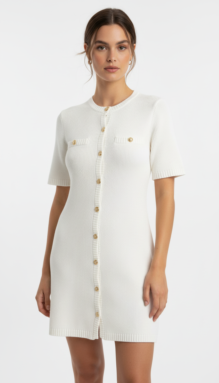 OURYE Women's Knit Mini Dress - A-Line