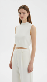 OURYE Women's Knit Sleeveless Top - Slim Fit
