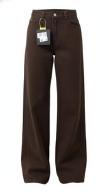 OURYE Women's Denim Wide Leg Jeans - High Waist in Brown