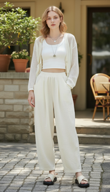 OURYE Women's Woven Trousers - Wide Leg