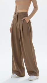OURYE Women's Trousers - Wide Leg