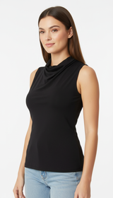 OURYE Women's Pleated Tank Top - Slim Fit