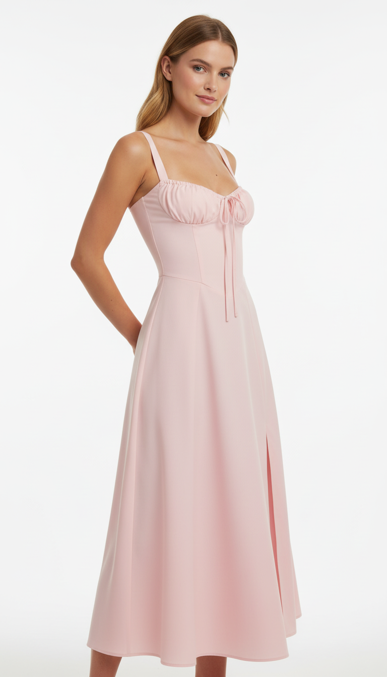 OURYE Women's Dresses - A Line in Pink
