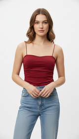 OURYE Women's Ribbed Cami Tank - Fitted