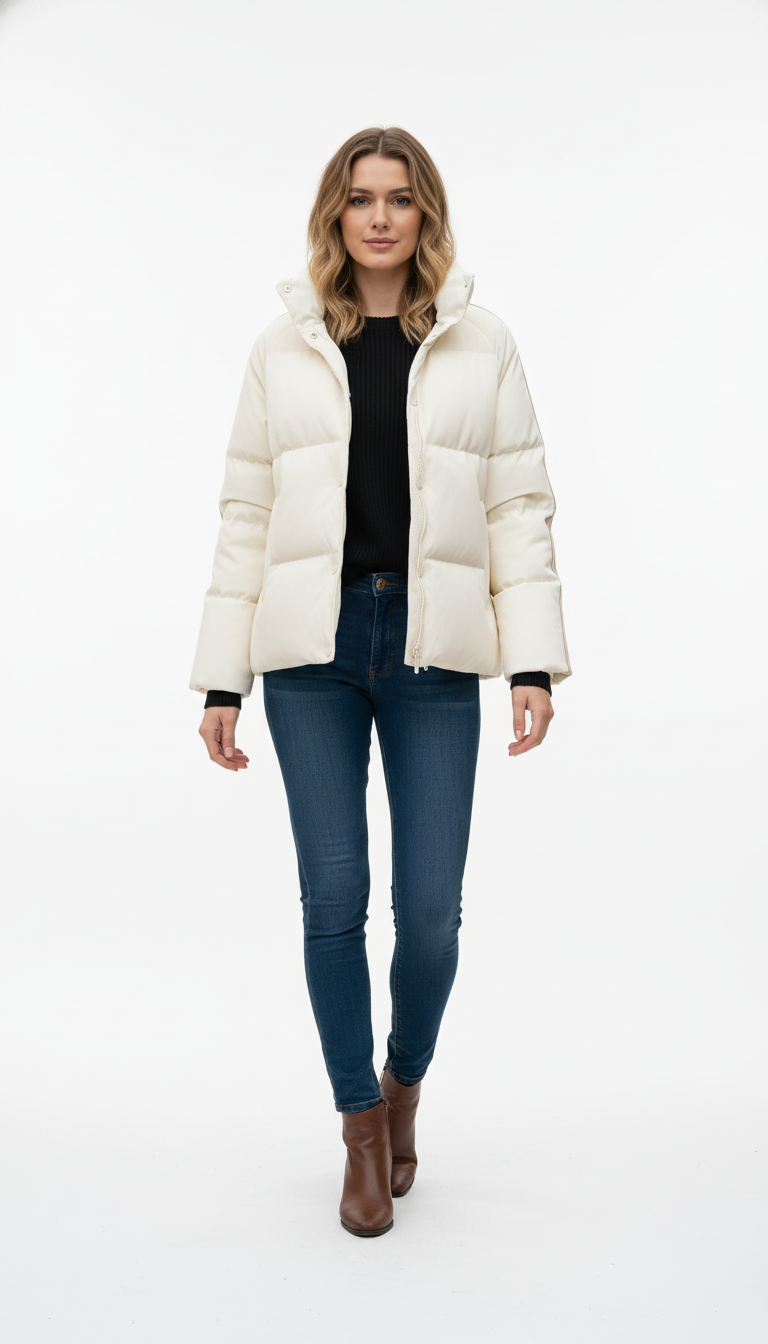 OURYE Women's Padded Puffer Jacket - Loose Fit